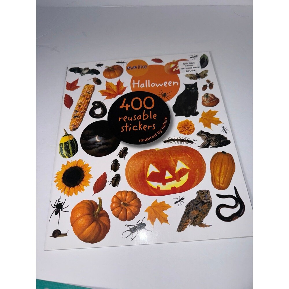 Halloween book with reusable stickers (2 books) B31